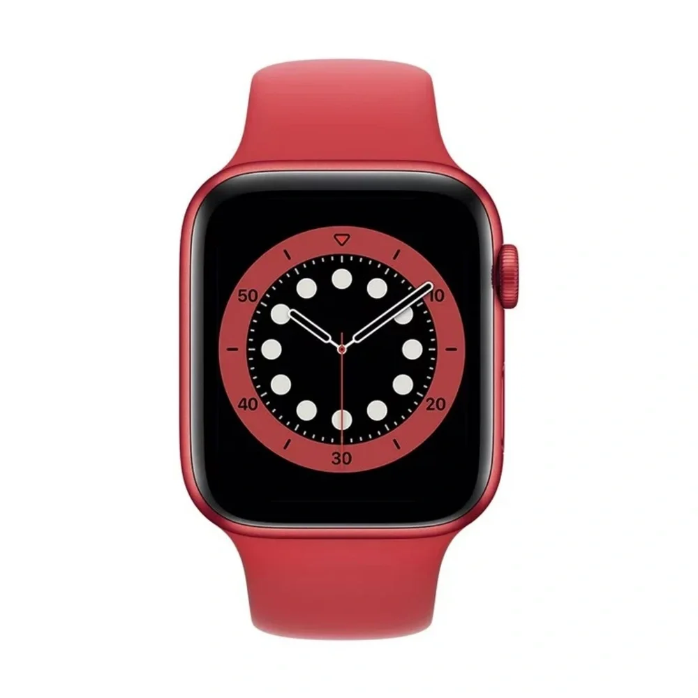 🍎APPLE WATCH- Series 6 GPS, 44 mm Red Aluminum with Blood Oxygen Feature